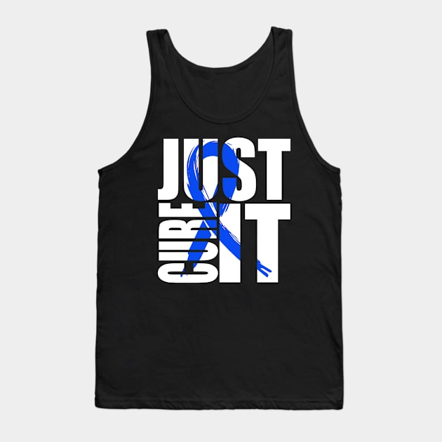 Just Cure Colorectal Cancer Awareness Tank Top by KHANH HUYEN